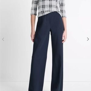 Vince Cotton-Blend High-Waist Bias Pant Coastal Blue XXS